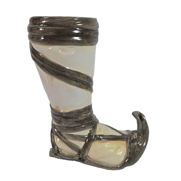 Mastroianni Arpino Curled-Toe Sandal Shoe Ceramic Miniature Vase Vintage Italian - Picture 3 of 9